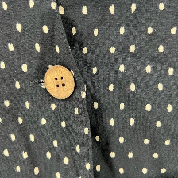 Ali Miles vtg lightweight blazer art to wear polka dots rayon 12 USA colorful - Picture 5 of 10